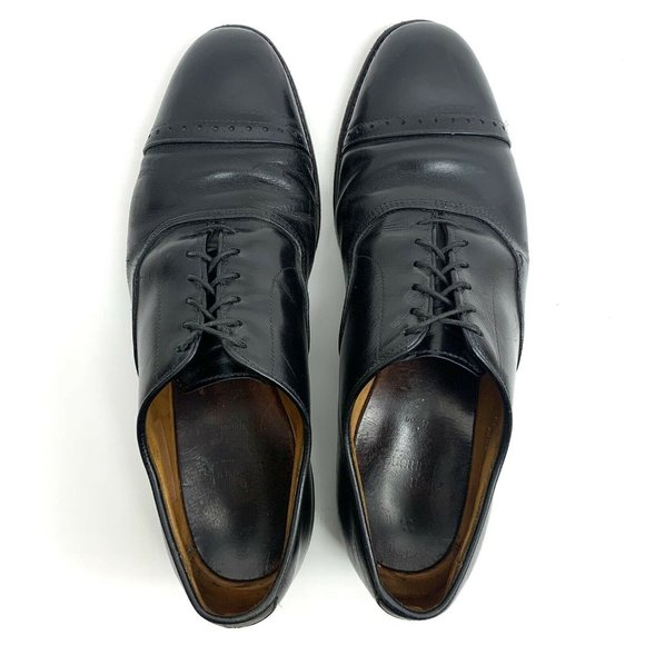 Allen Edmonds Black Leather Cap Toe Oxford, 11 D main image 10